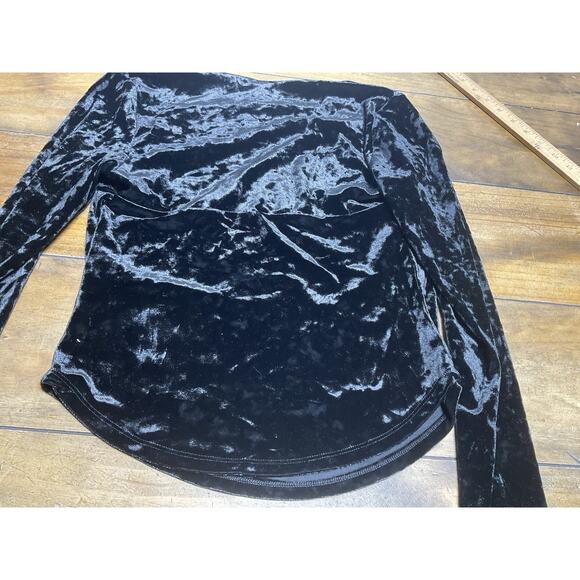 Free People Long Sleeve Velvet Square Neck Whimsigoth Blouse Women's Size S - Picture 12 of 12